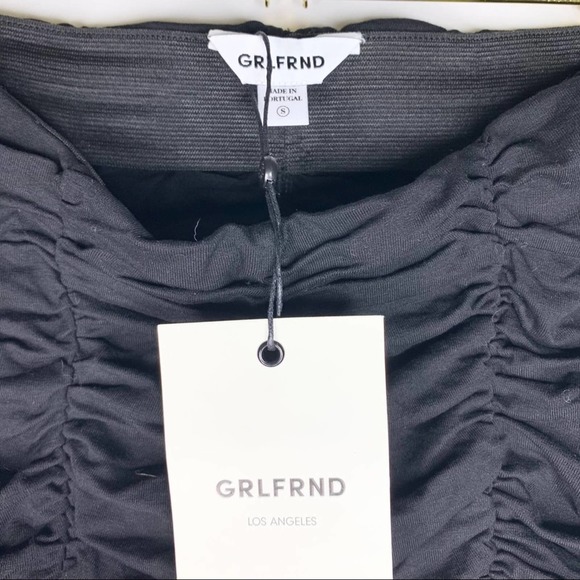 NWT GRLFRND Lady Cinched Biker Shorts in Black - Picture 4 of 9